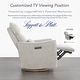 preview thumbnail 32 of 34, Power Swivel Recliner Chair Dual-Motor Nursery Glider with Lumber Pillow