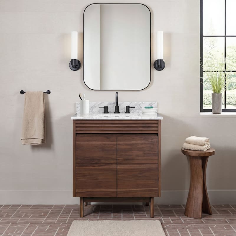 Avanity Carina Bathroom Vanity Only in Coffee Teak