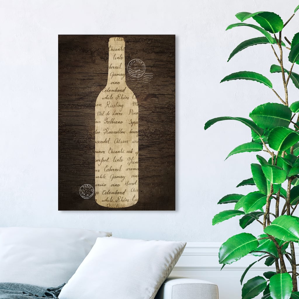 Wynwood Studio 'Wine Love' Drinks and Spirits Wall Art Canvas Print Wine - White, Brown