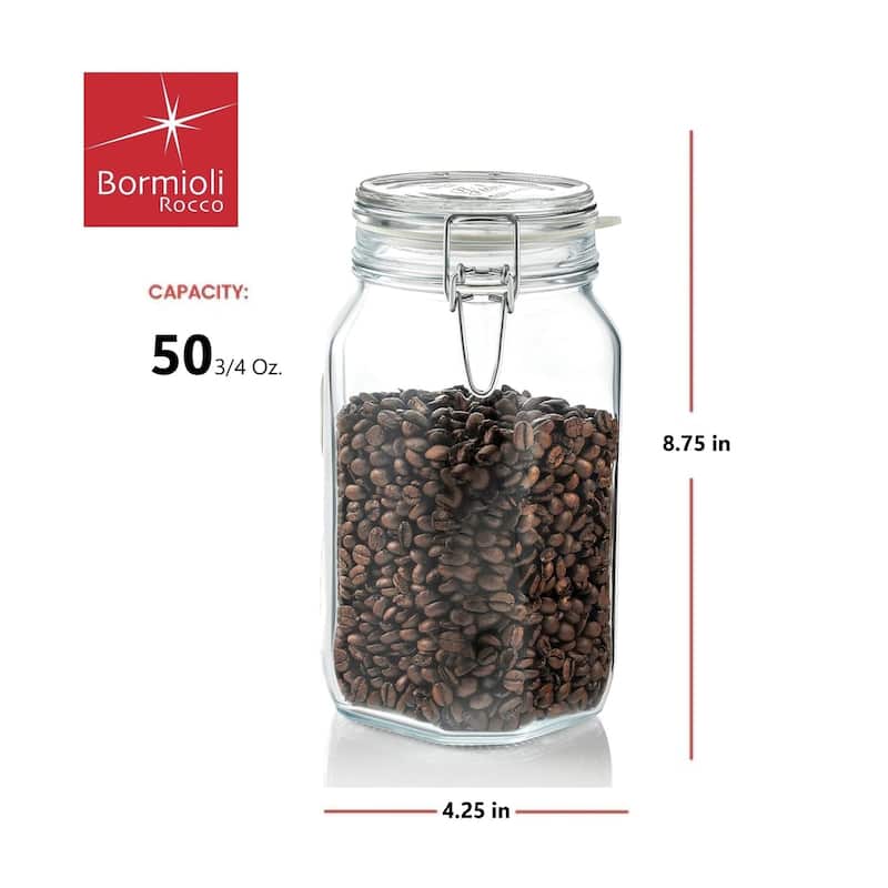 Bormioli Rocco Set of 2 Fido Jars