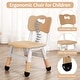 preview thumbnail 13 of 28, Kids Table and Chairs Set, Height Adjustable Desk with 4 Seats for Ages 2-10