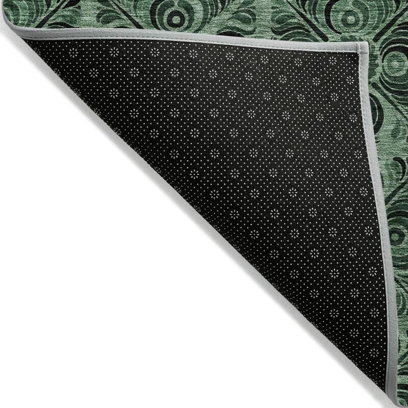HomeRoots Medallion Transitional Rectangle Outdoor Rug