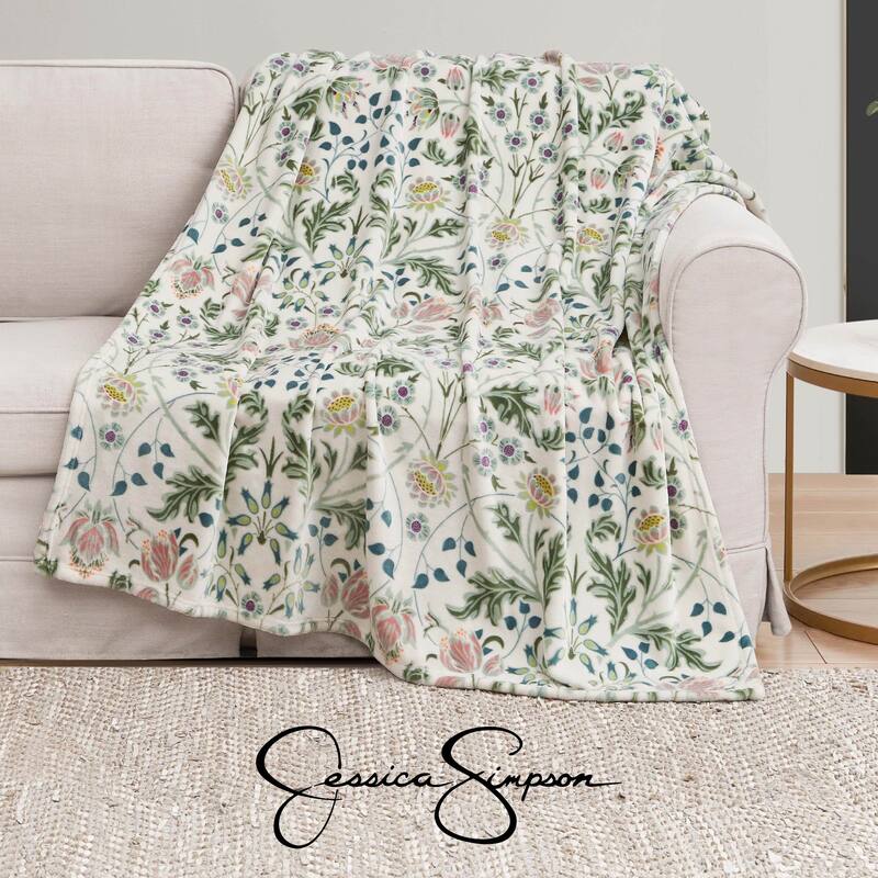 Jessica Simpson 50" x 60" Plush Throw Blankets