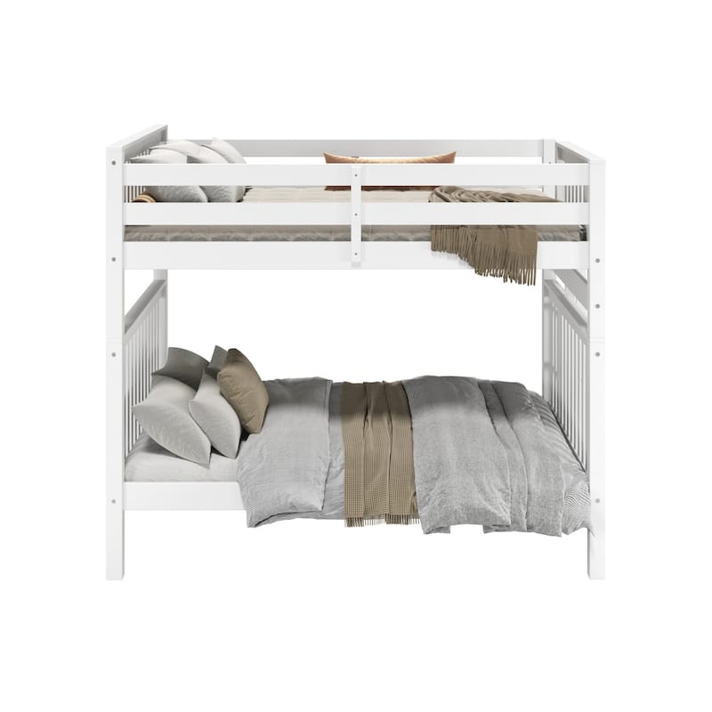 Taylor & Olive Trillium Full over Full Bunk Bed with End Ladder