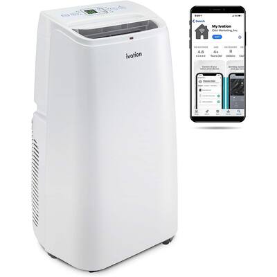 Ivation 12,000 BTU Smart Portable Air Conditioner with Wi-Fi and Smart App Control