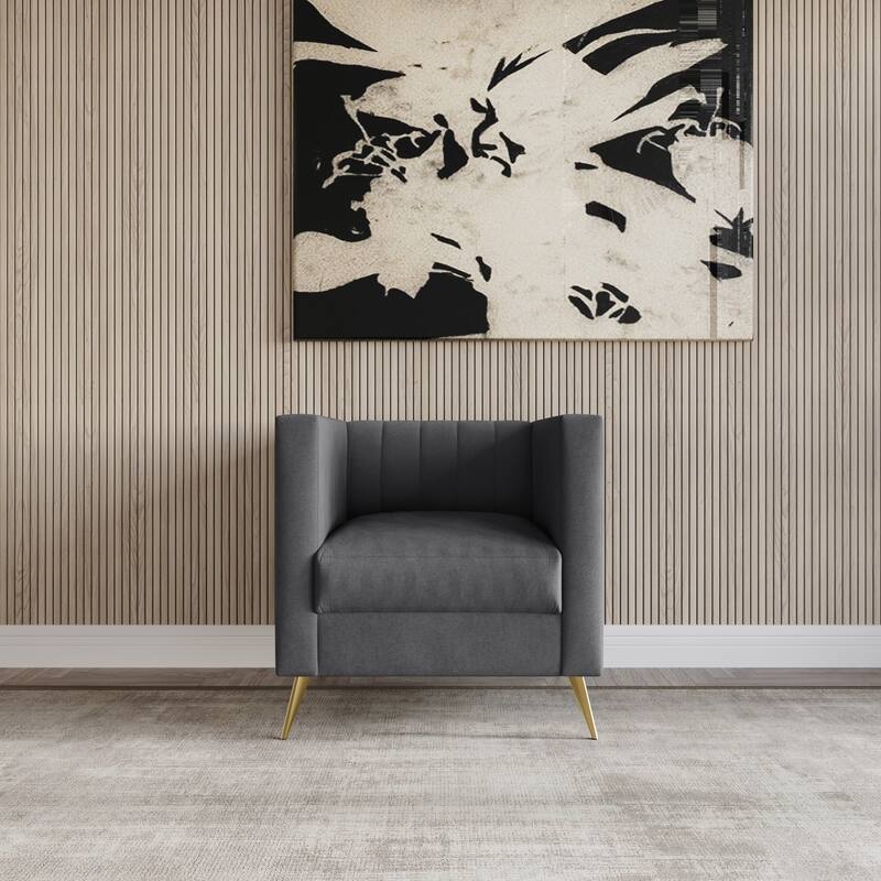 Clayfell Weiss Velvet Square Arm Chair/ Loveseat/ Sofa