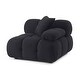 preview thumbnail 5 of 7, Calliope Vegan Shearling Modular Corner Chair - 39.4"W x 39.4"D x 26.4"H