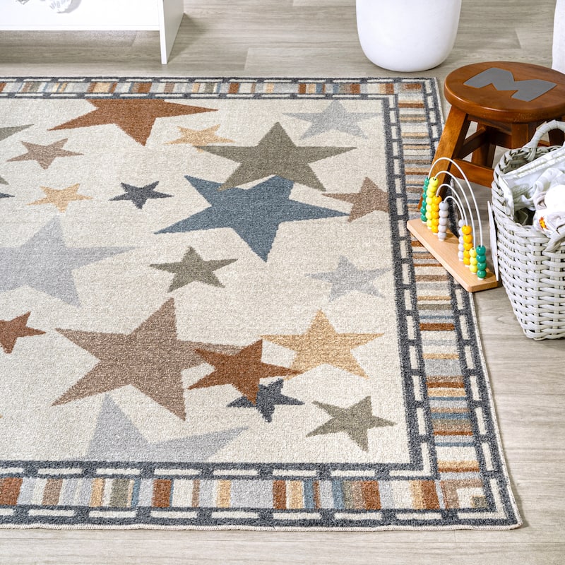 JONATHAN Y Dila Geometric Striped Area Rug