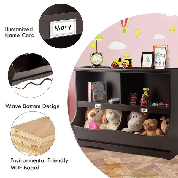 toy storage and bookcase unit
