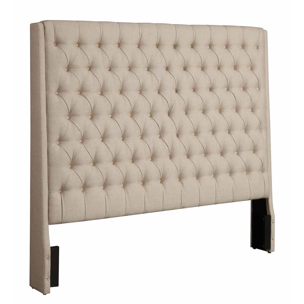 Leiden Button-tufted Upholstered Tall Headboard