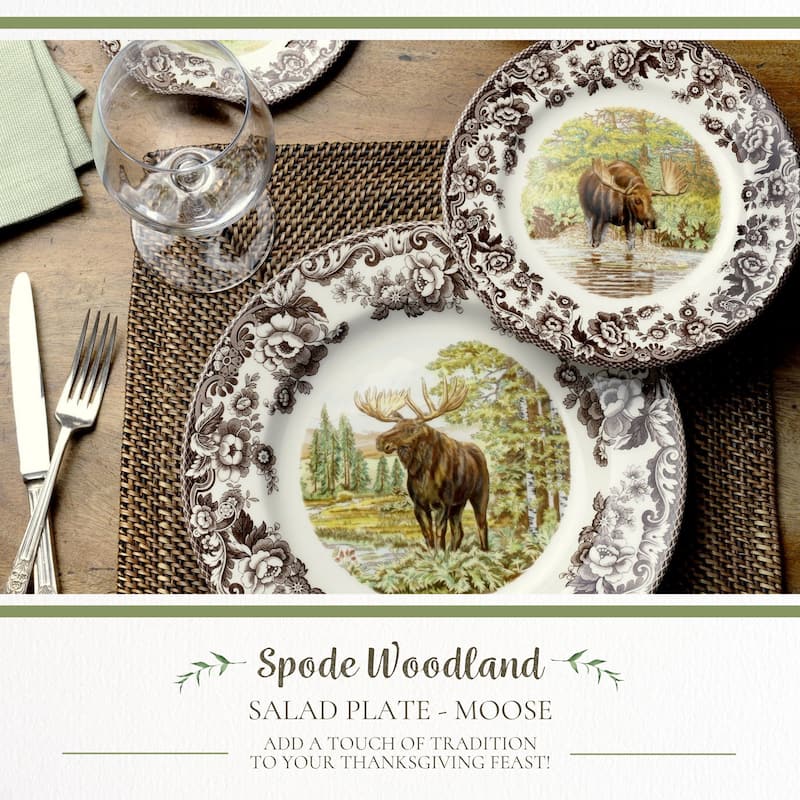 Spode Woodland Salad Plate - Assorted Animals