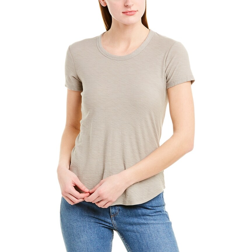 Shop James Perse Crewneck T Shirt Shadow Overstock 31070464
