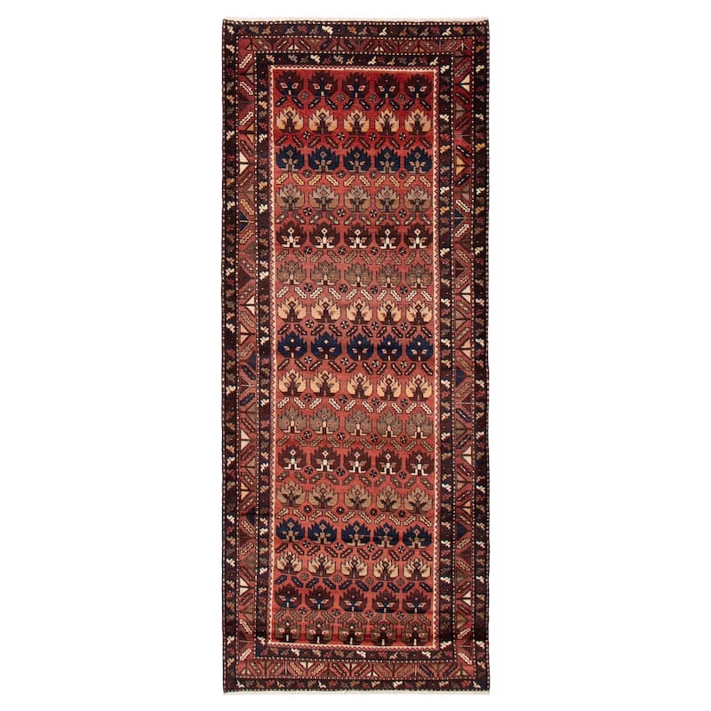 ECARPETGALLERY Hand-knotted Anadol Red Wool Rug - 3'11 x 9'11 - Red - 3'11 x 9'11