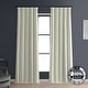 preview thumbnail 13 of 89, Exclusive Fabrics Faux Linen 100% Blackout Curtains Heat and Light Blocking - (1 Panel) 50 X 108 - Excursion Ivory