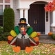 preview thumbnail 2 of 4, Inflatable Turkey Fall Harvest Outdoor Decoration - 6'