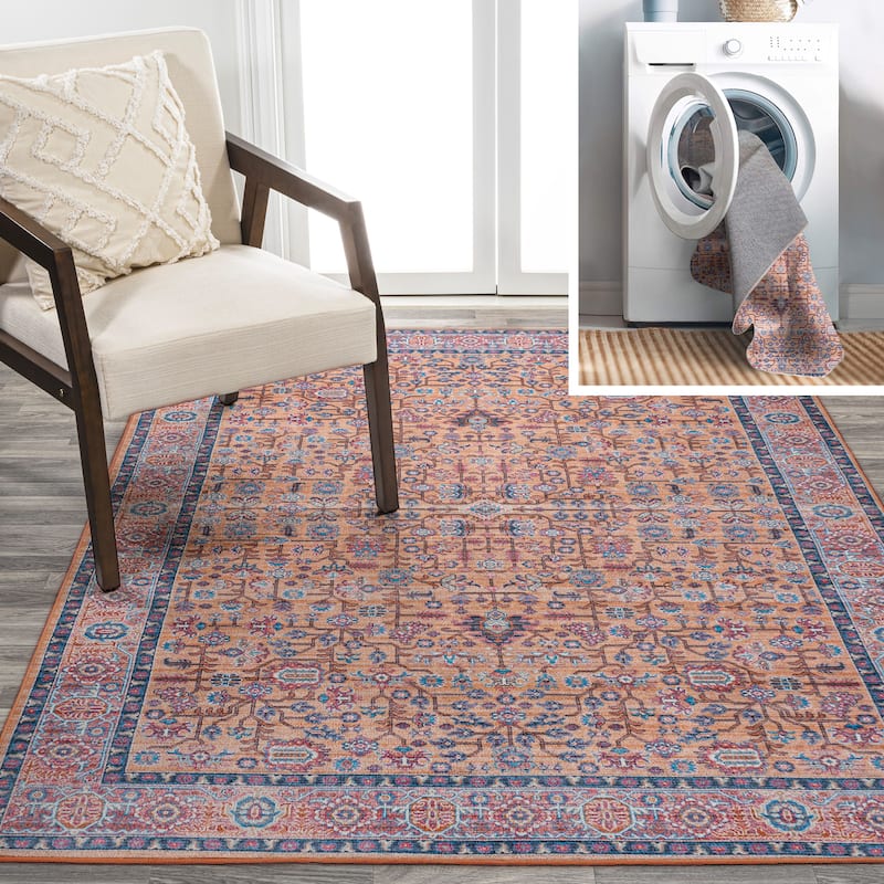JONATHAN Y Cirali All-Over Persian Machine Washable Area Rug