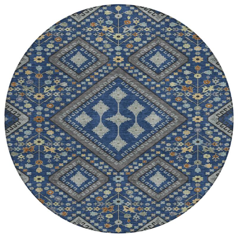 Machine Washable Indoor/ Outdoor Boho Milli Chantille Rug