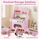 preview thumbnail 7 of 18, Gymax Pretend Play Toy Kitchen Set w/Clock Stove Spice Rack Faucet &
