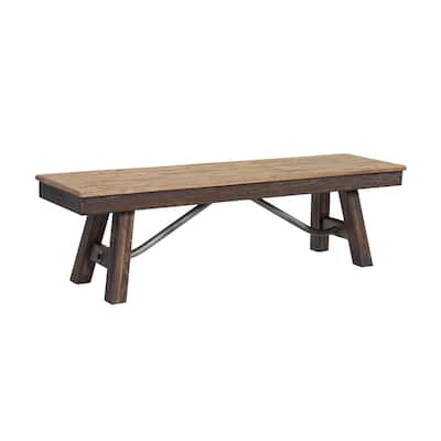 Transitions 63" Bench, w/Wood Seat