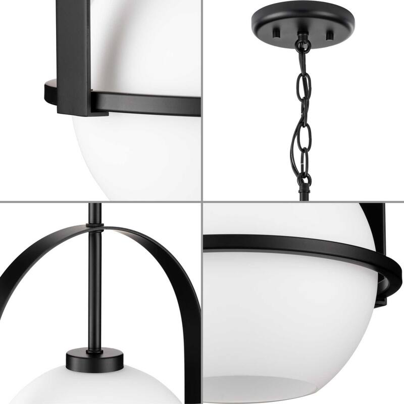 Progress Lighting P500358 Delayne 9" Wide Mini Pendant with Frosted