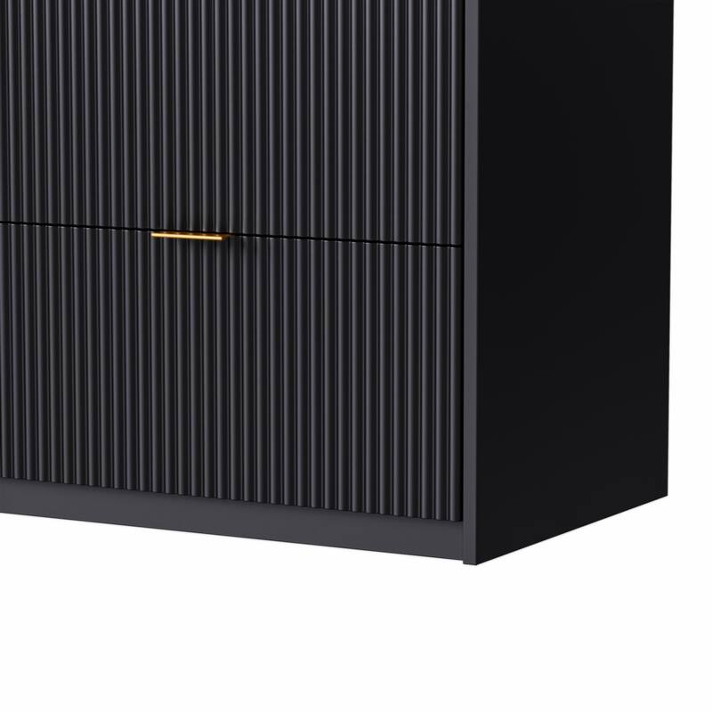 4-Piece Entertainment Wall Unit with 13 shelves,8 Drawers and 2 Cabinets,for TVs Up to 70"