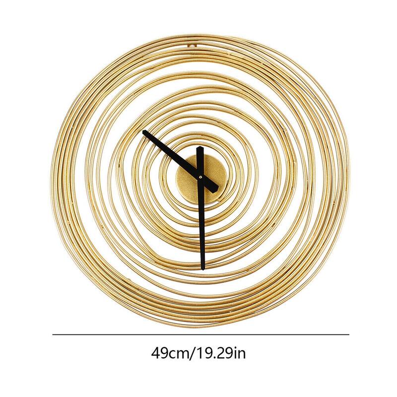 Round Decorative Wall Clock Tree Rings Theme Modern Wall Clock - 19.29 x 19.29inches