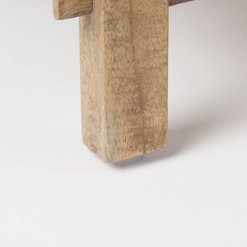 Rosie Medium Brown Solid Wood 48" Round Coffee Table - 48"L x 48"W x 16"H