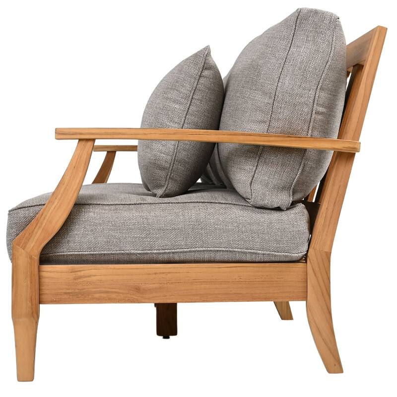 SAFAVIEH Couture Martinique Wood Patio Sofa - 82"W x 35"D x 32"H