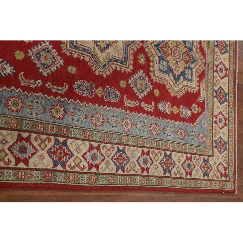 Oriental Kazak Area Rug Handmade Wool Carpet - 5'0" x 6'9"