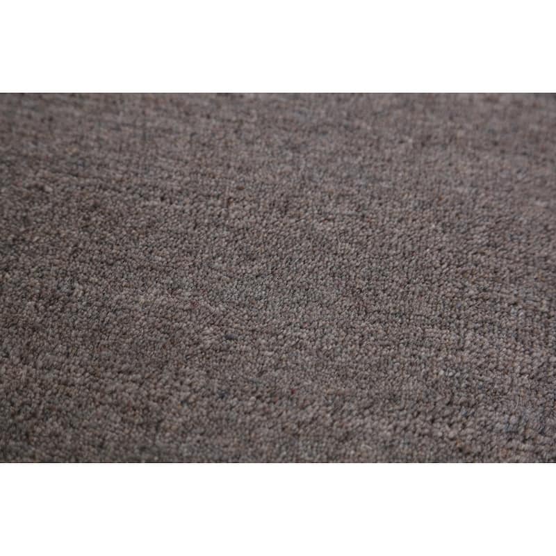 Hand Knotted Oriental 100% Wool Carpet Tribal Tribal Greys & Charcoal Gabbeh Area Rug - 10' 1'' X 8' 7''