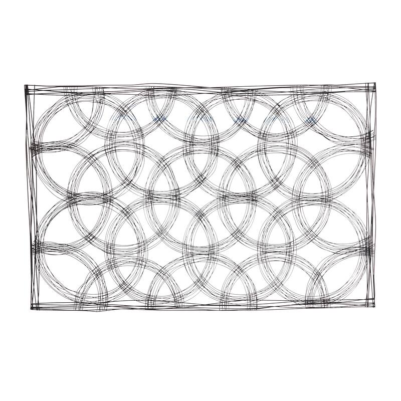Black Metal Quatrefoil Geometric Home Wall Decor