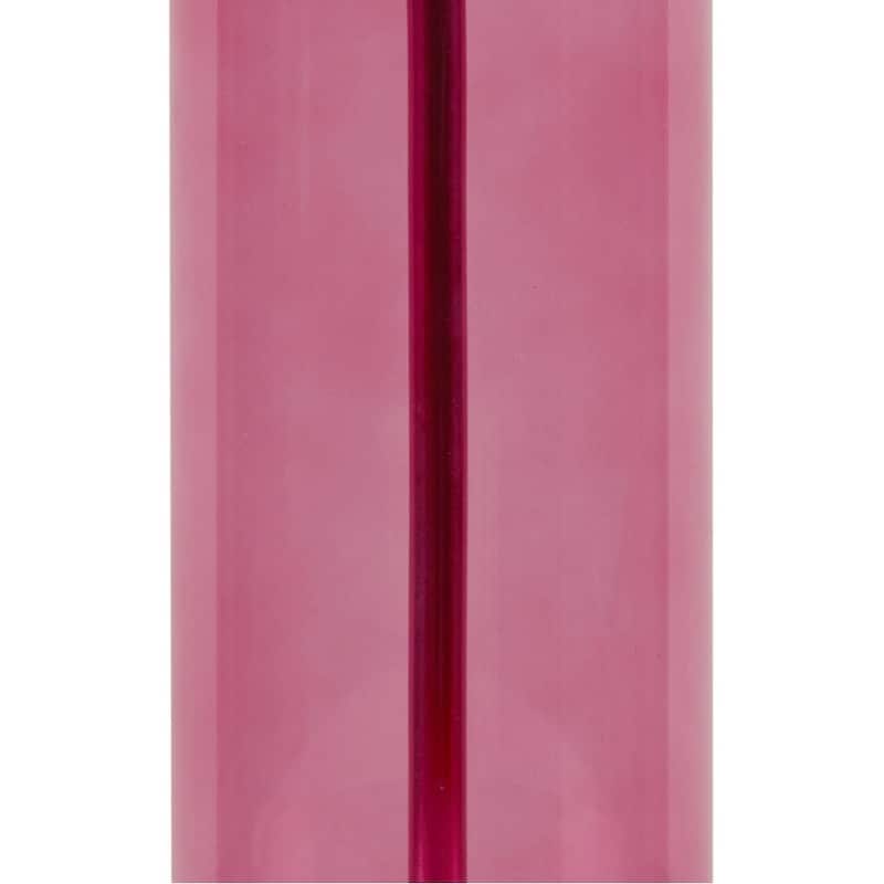Pink Glass Table Lamp with LED Bulb Included Modern Bedroom Decor