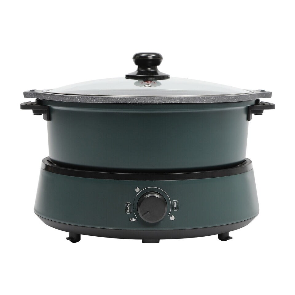 Portable Electric Skillet Multi Function Cooker 1350W Green