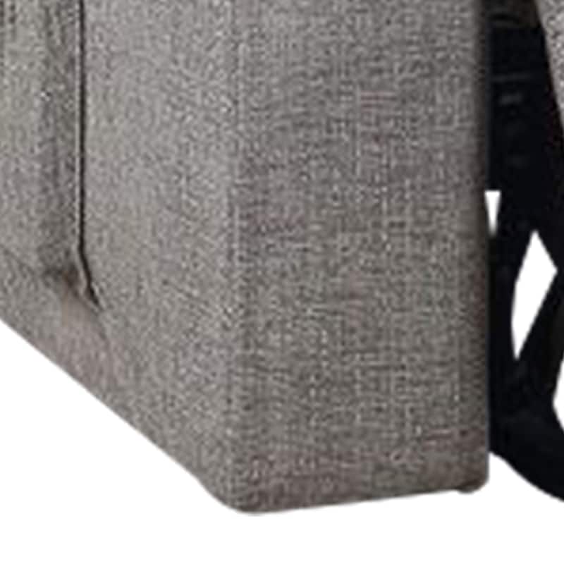 Evans 37 Inch Recliner Chair, Power Lift, Cupholders, Chenille, Light Gray