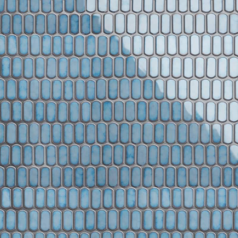 Merola Tile Hudson Capsule Marine 12-1/4" x 13-1/8" Porcelain Mosaic Floor and Wall Tile