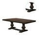 preview thumbnail 4 of 3, Transitional Style Dining Table in Espresso Finish
