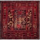 preview thumbnail 14 of 48, SAFAVIEH Vintage Hamadan Gody Oriental Distressed Rug 10' x 10' Square - Red/Multi