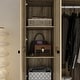 preview thumbnail 33 of 72, Rattan-Accented Wardrobe - Spacious Clothing Organizer with Style