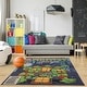 preview thumbnail 1 of 9, Licensed Paramount Teenage Mutant Ninja Turtles Youth Digital Print Area Rug