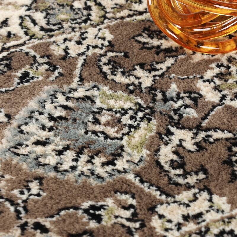 Superior Lille Classic Floral Medallion Indoor Runner or Area Rug