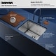 preview thumbnail 4 of 7, Karran Elite WS-33-PK1 Undermount 23" Single Bowl Stainless Steel Workstation Kitchen Sink with Deeper Bowl - Stainless Steel