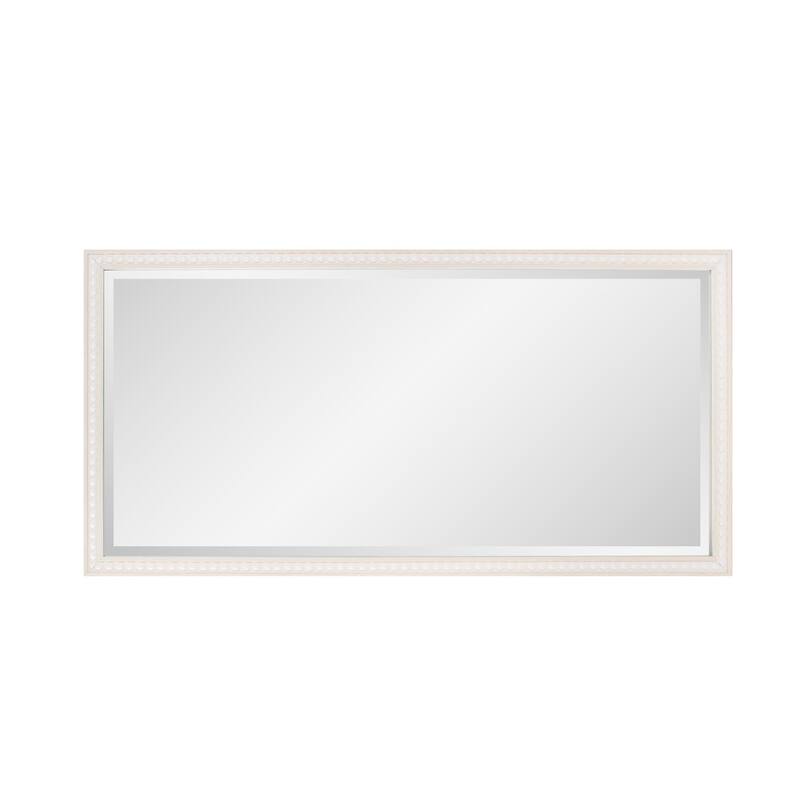Beaded Dressing Mirror - Natural - 54H x 29W x 4D