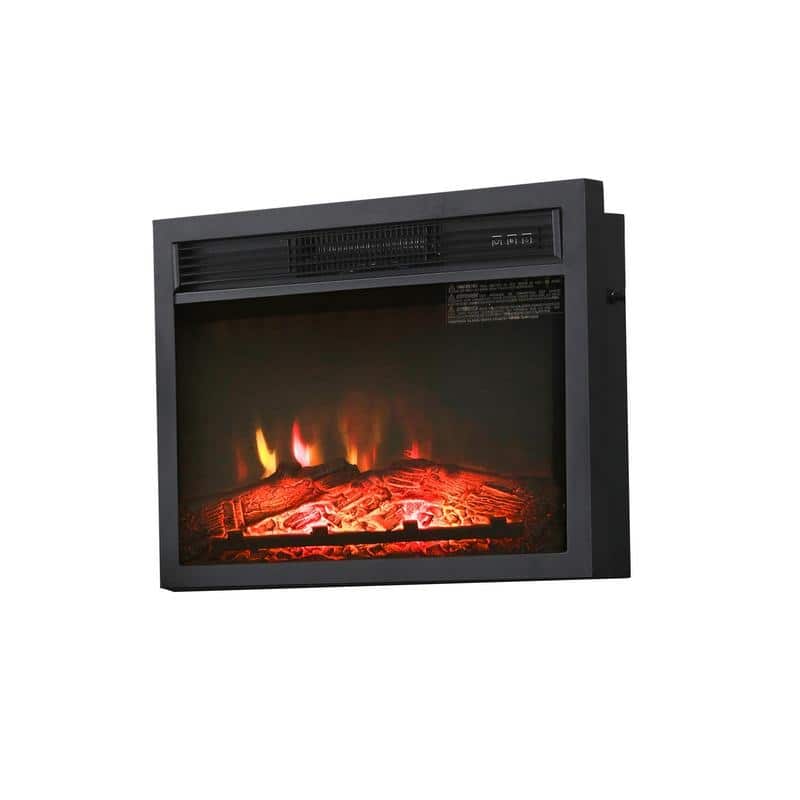 LOKATSE HOME Indoor Electric Heater Fireplace Insert - 23" W x 17.6" H x 5.3" D