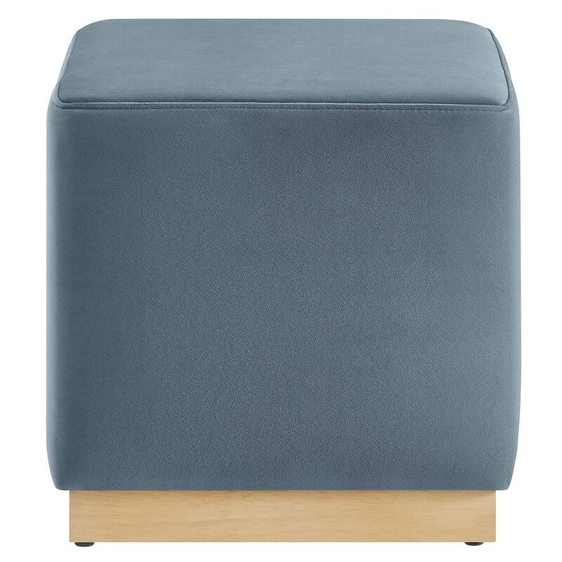 Tilden 17"/28" Square Performance Velvet Upholstered Ottoman