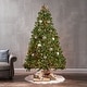 preview thumbnail 5 of 18, 7-foot Fraser Fir Pre-Lit String Light or Unlit Hinged Artificial Christmas Tree by Christopher Knight Home