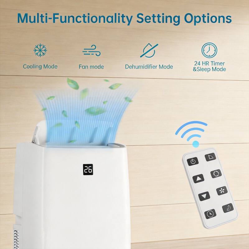 12,000 BTU Portable Air Conditioner, Cools up to 550 sq. ft.