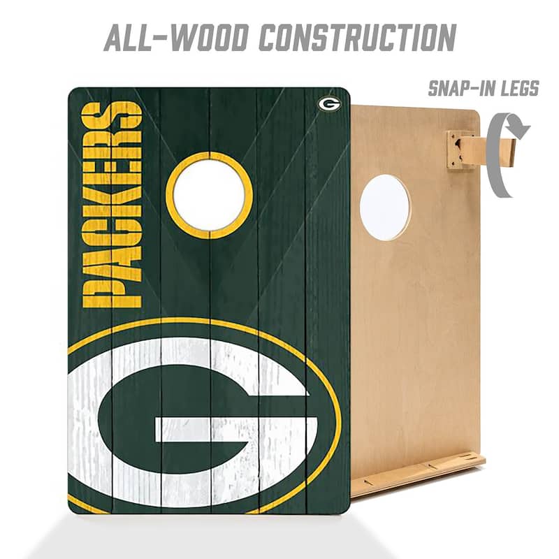 Green Bay Packers NFL Tailgate Cornhole Board Set