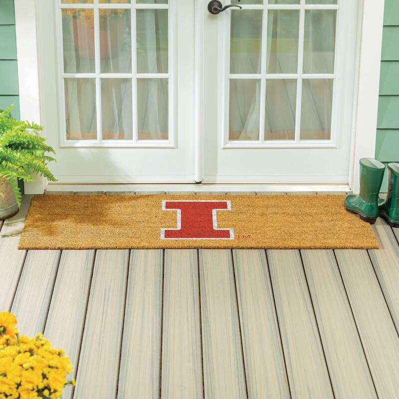 University of Illinois Full Color Indoor/Outdoor Coir Mat