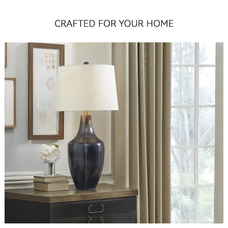 Evania Metal Table Lamp - 15.13" W x 15.13" D x 30.5" H