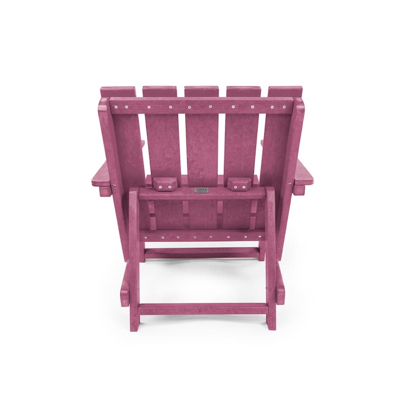 Amalfi Fully Assembled All-Weather HDPE Outdoor Folding Modern Adirondack Chair